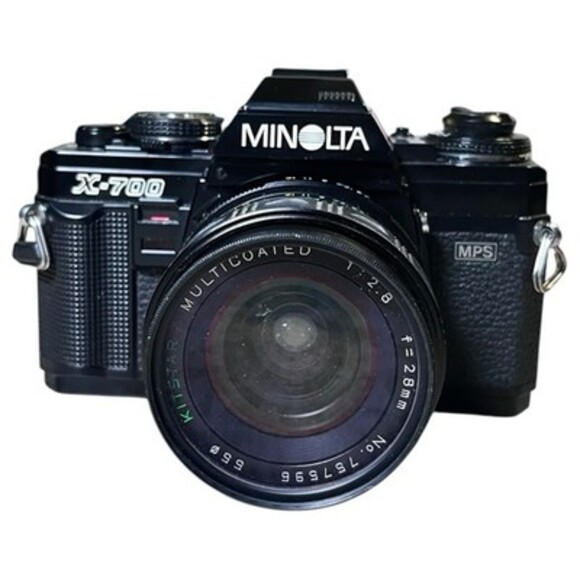 Minolta X-700 MPS 35mm SLR Film Camera & Kitstar 28mm F2.8 Lens - Picture 2 of 16